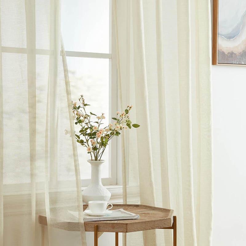 Buy Nitiksha Solid Single Curtain - Beige Curtains from Vaaree