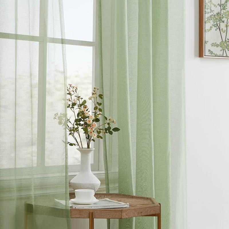 Buy Nitiksha Solid Single Curtain - Green Curtains from Vaaree