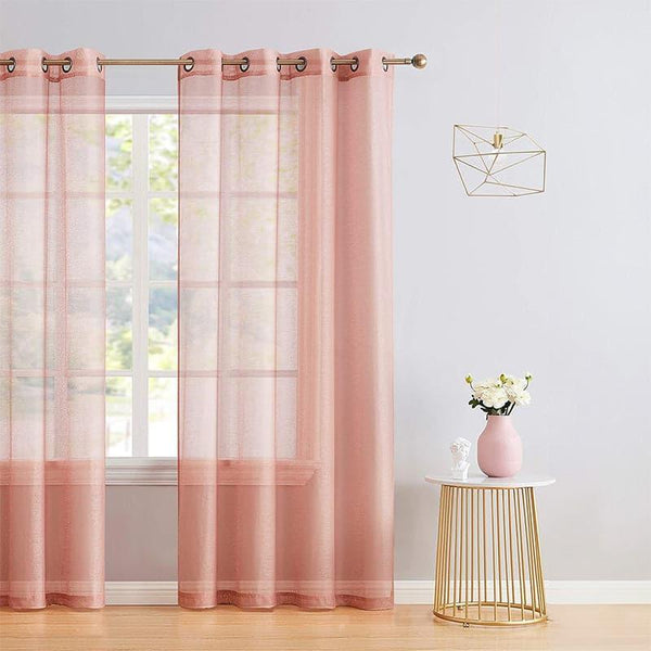 Buy Nitiksha Solid Single Curtain - Peach Curtains from Vaaree