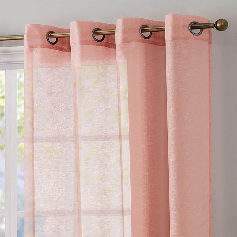 Buy Nitiksha Solid Single Curtain - Peach Curtains from Vaaree