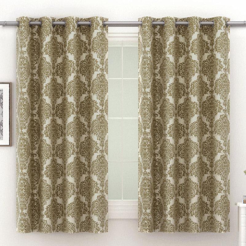 Buy Noor Ethnic Curtain - Set Of Two Curtains from Vaaree