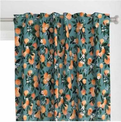 Buy Pulpy Orange Curtain Curtains from Vaaree