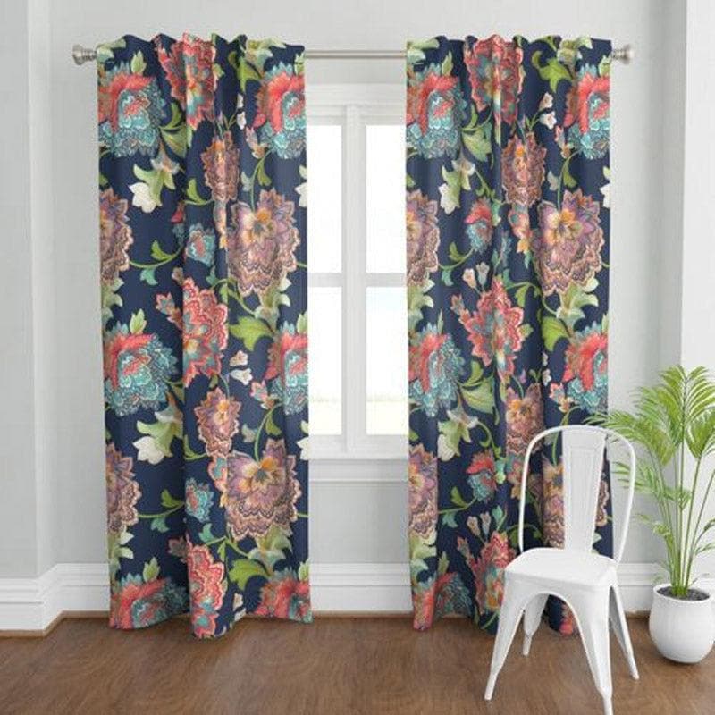 Buy Racheala Floral Curtain Curtains from Vaaree