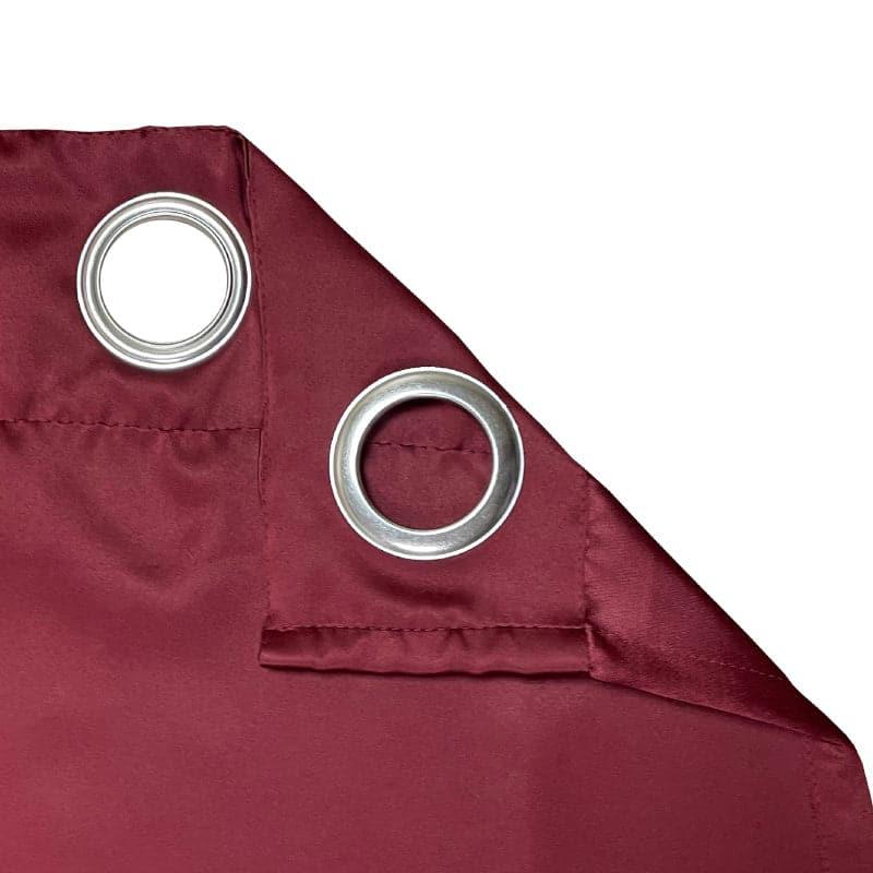 Buy Rubeena Solid Curtain - Maroon Curtains from Vaaree