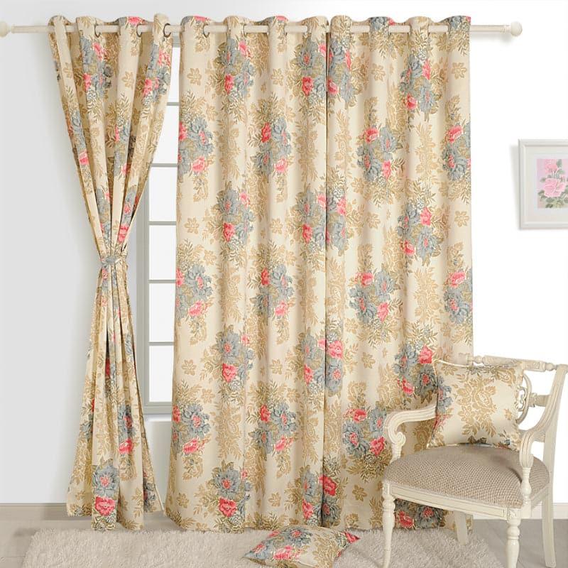 Buy Simora Floral Curtain Curtains from Vaaree