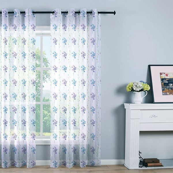 Curtains - Simora Printed Single Curtain