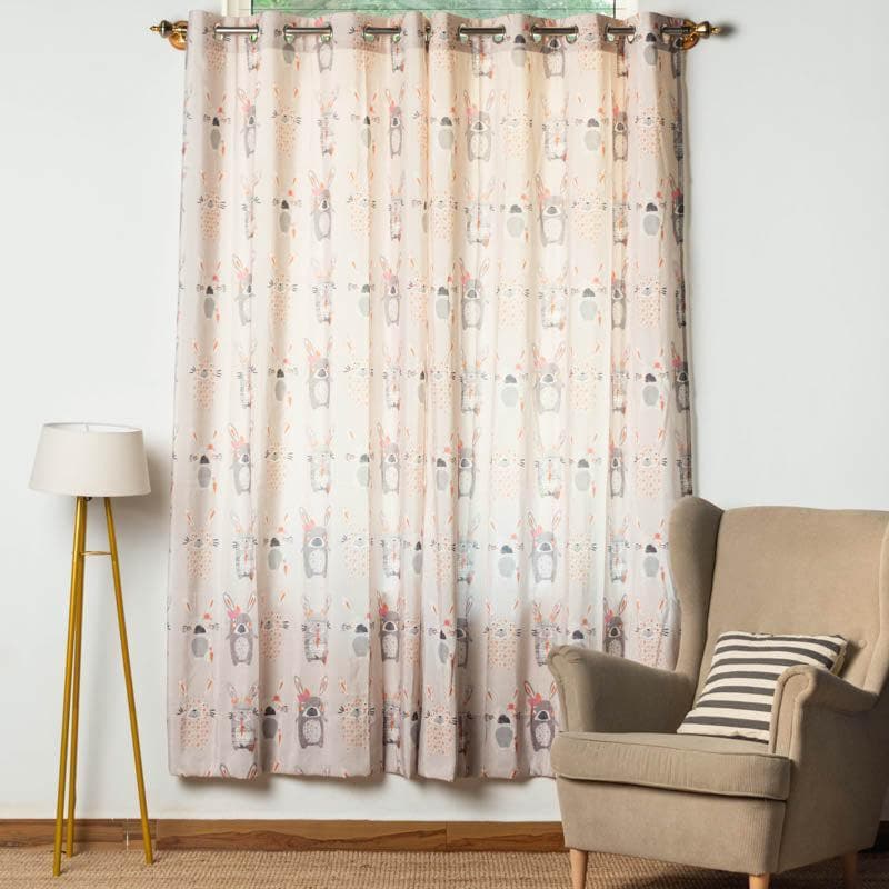 Buy The Muttering Rabbits Curtains Curtains from Vaaree