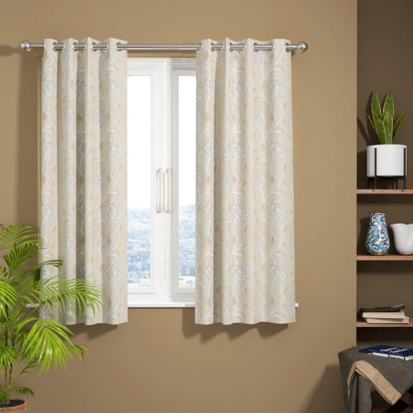 Curtains - Udara Floral Curtain - Set Of Two