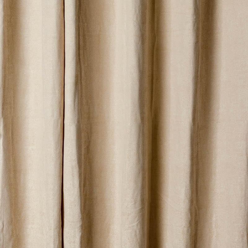 Buy Zephyr Jacquard Single Curtain (Beige) Curtains from Vaaree