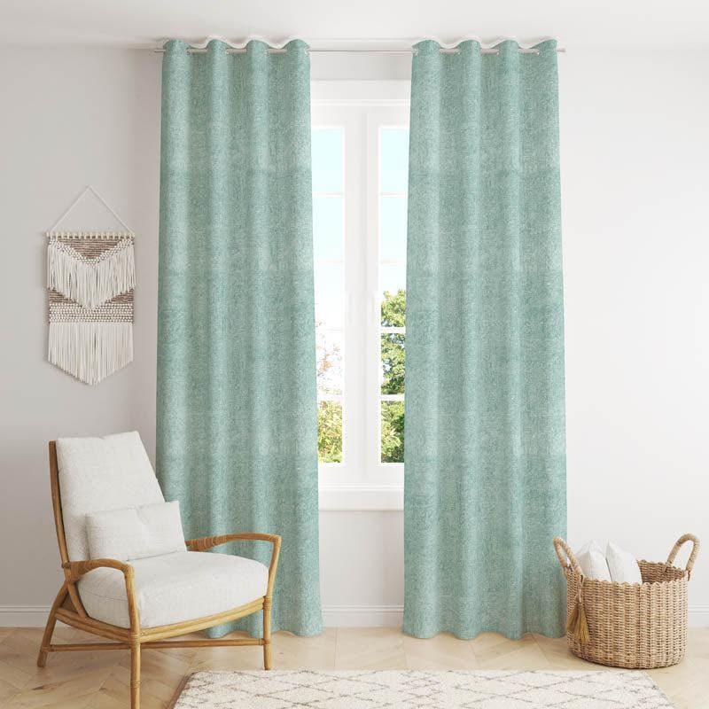 Curtains - Zephyr Jacquard Single Curtain (Green)