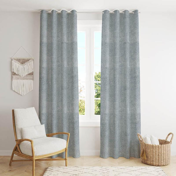 Curtains - Zephyr Jacquard Single Curtain (Grey)