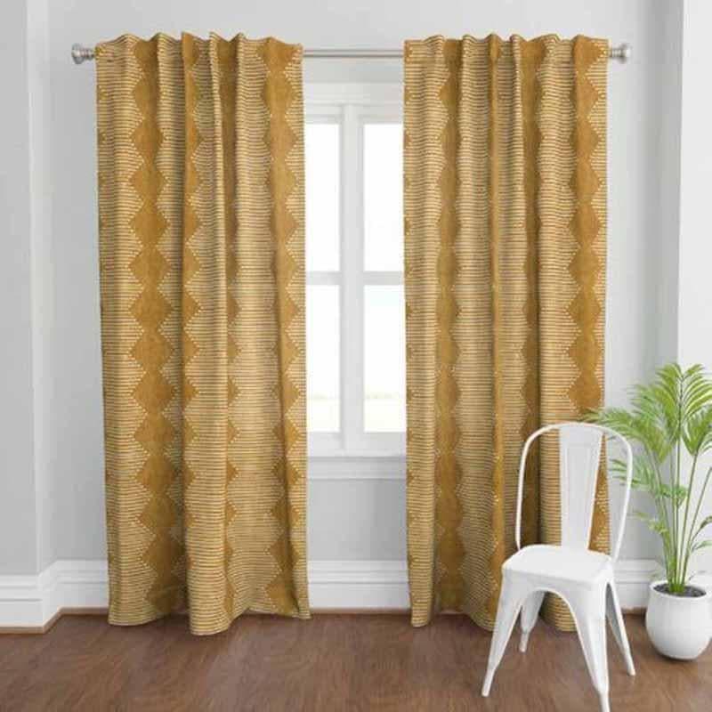 Buy Zig Zag Symphony Curtain Curtains from Vaaree