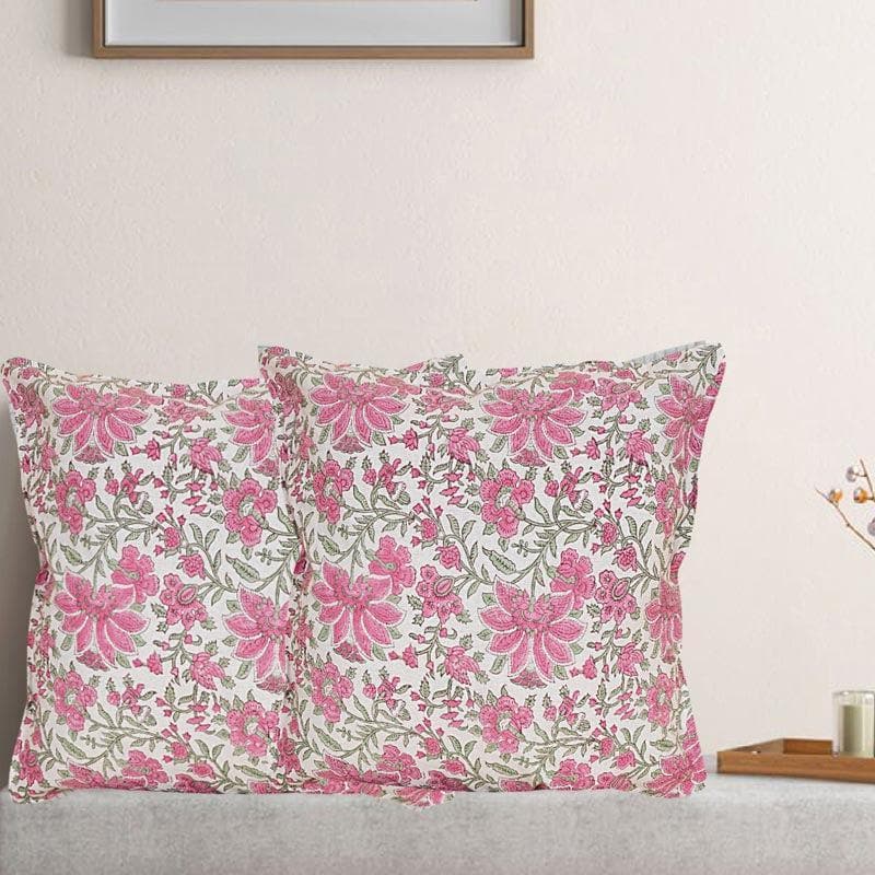 Cushion Cover Sets - Aadhira Floral Cushion Cover - Set Of Two