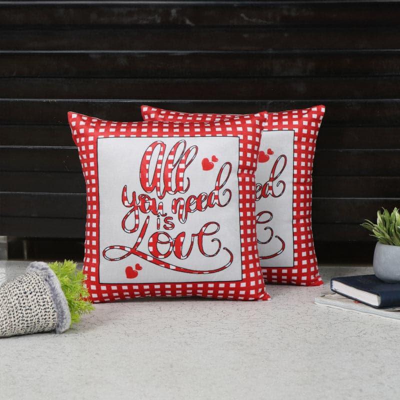 Buy All You Need Is Love Cushion Cover - Set of Two Cushion Cover Sets from Vaaree