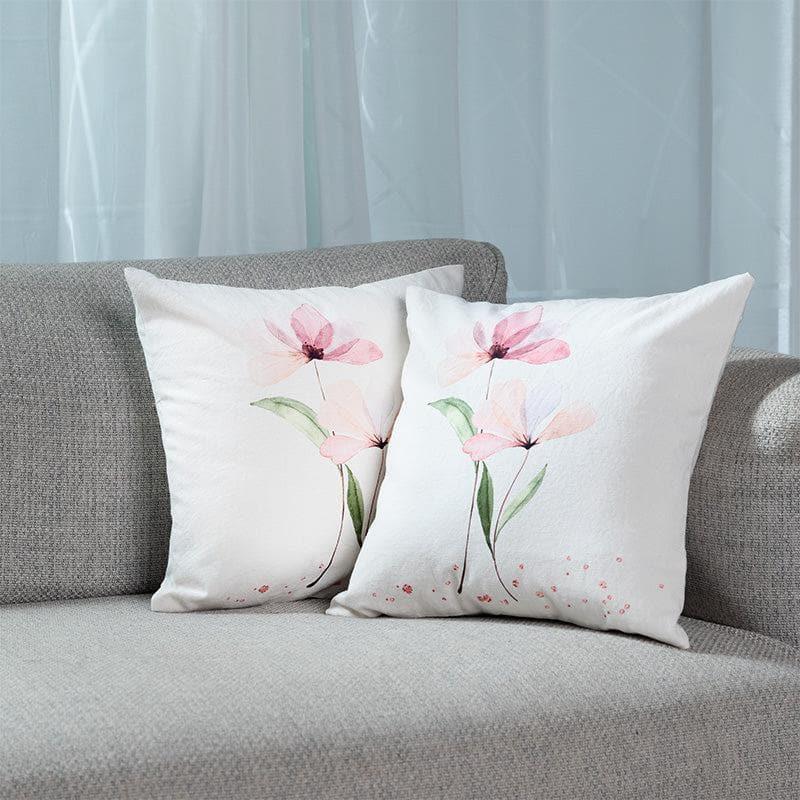 Buy Arista Floral Cushion Cover - Set Of Two Cushion Cover Sets from Vaaree