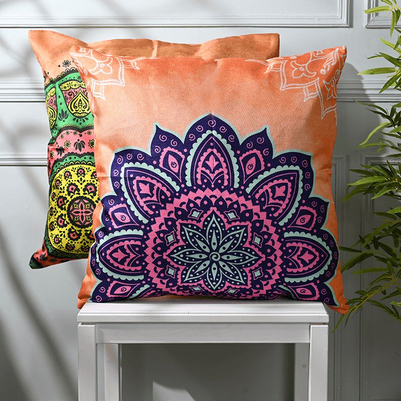 Buy Chakra Chic Cushion Cover - Set Of Two Cushion Cover Sets from Vaaree