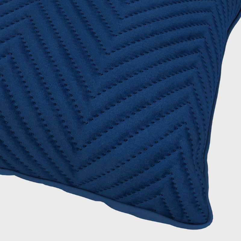 Buy Cushion Cover Sets - Chevron Cushion Cover (Blue) - Set Of Five at Vaaree online