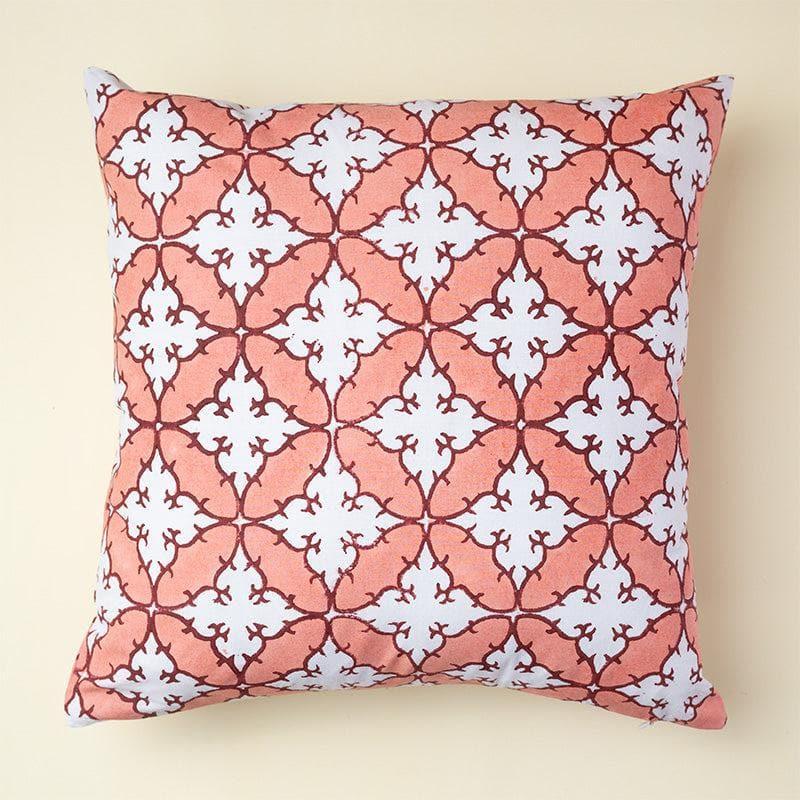 Cushion Cover Sets - Deya Ethnic Printed Cushion Cover (Red) - Set Of Five