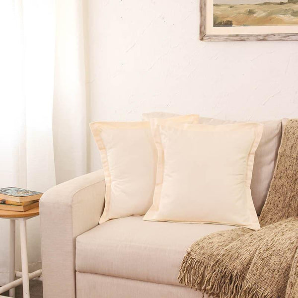 Cushion Cover Sets - Sesame Cushion Cover (Off White) - Set of Two