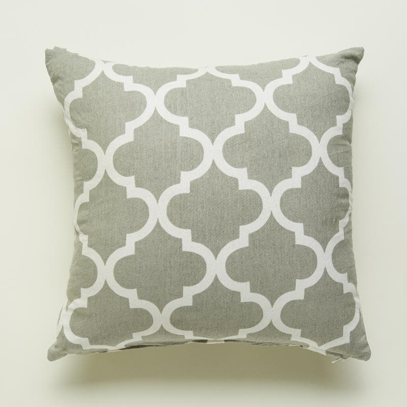 Buy Fleur-Is Cushion Cover (Grey) - Set Of Five Cushion Cover Sets from Vaaree