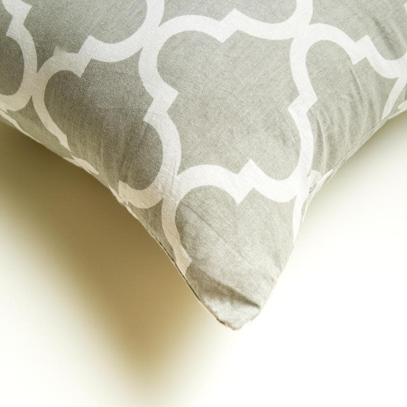Cushion Cover Sets - Fleur-Is Cushion Cover (Grey) - Set Of Five