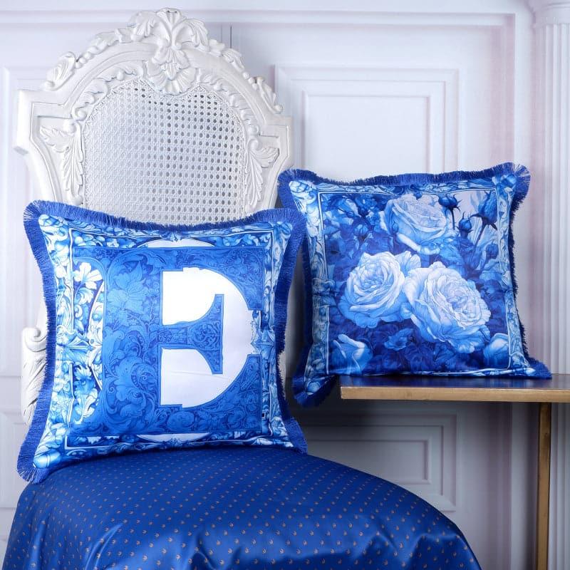 Buy Floral Letter Fuse Cushion Cover - Set Of Two Cushion Cover Sets from Vaaree