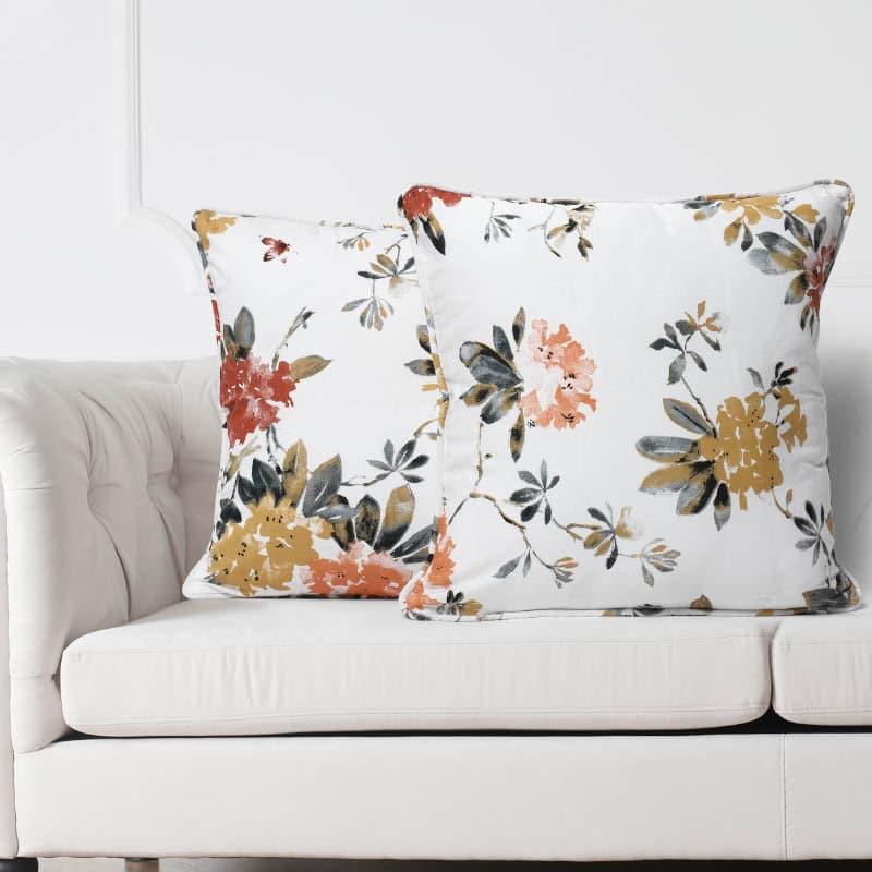 Buy Floral Plush Cushion Cover - Set Of Two Cushion Cover Sets from Vaaree