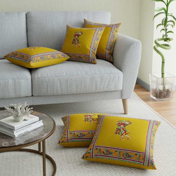 Cushion Cover Sets - Folk Dance Cushion Cover - Set Of Five