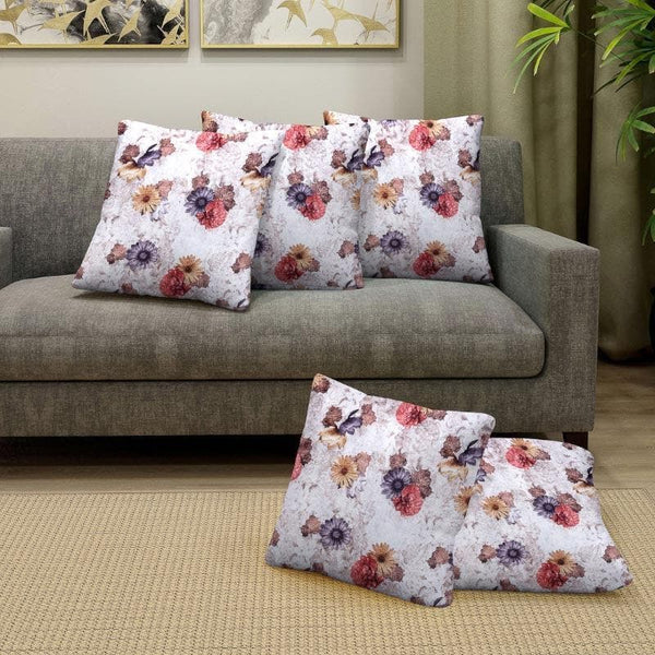 Cushion Cover Sets - French Florals Cushion Cover - Set Of Five