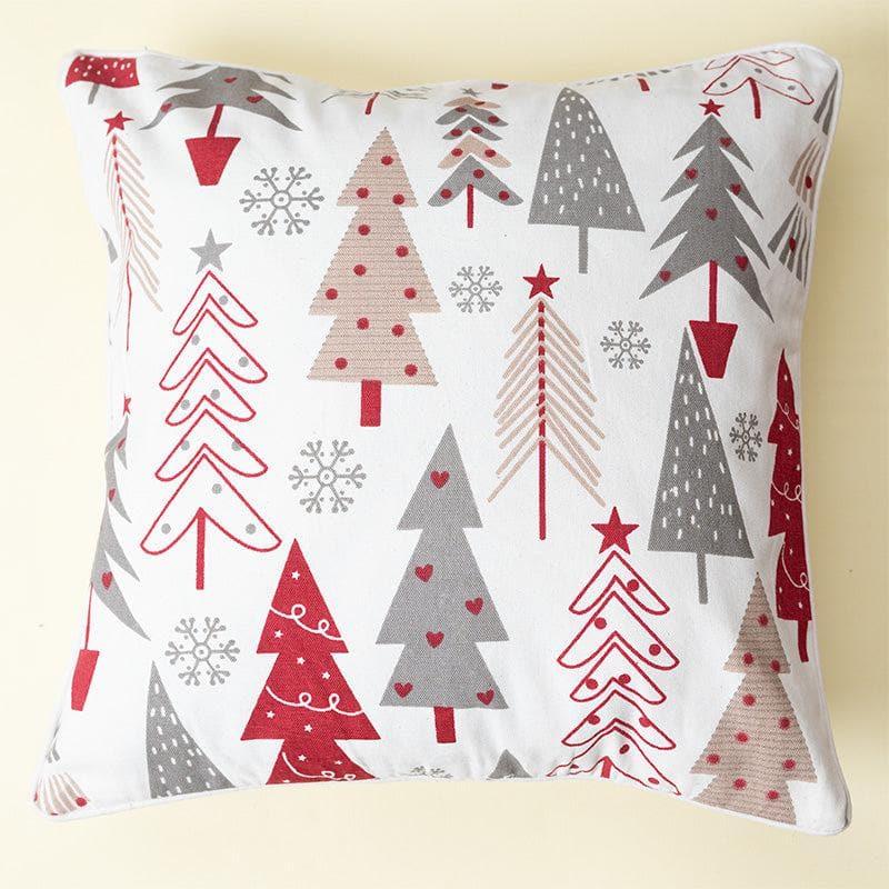 Cushion Cover Sets - Glittering Festive Fir Cushion Cover - Set Of Two