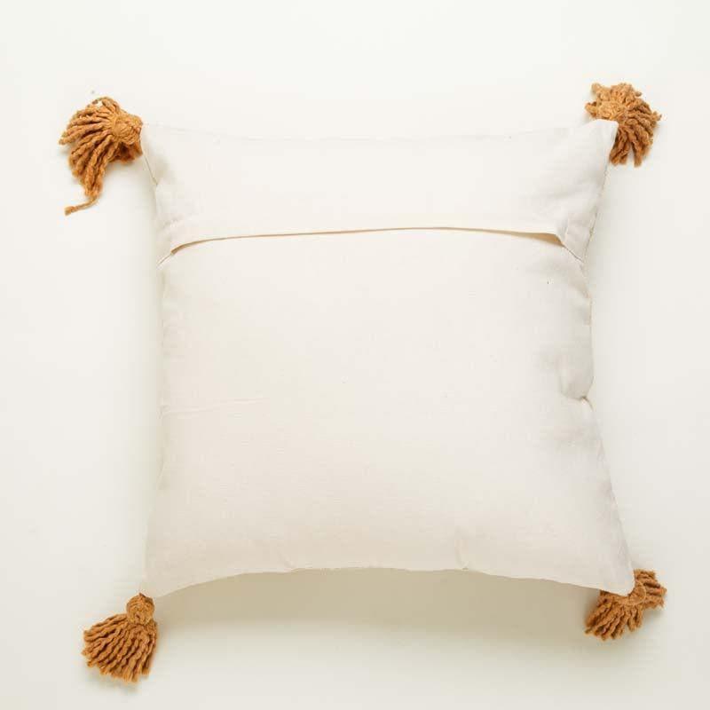 Buy Gold Fence Cushion Cover - Set Of Two Cushion Cover Sets from Vaaree