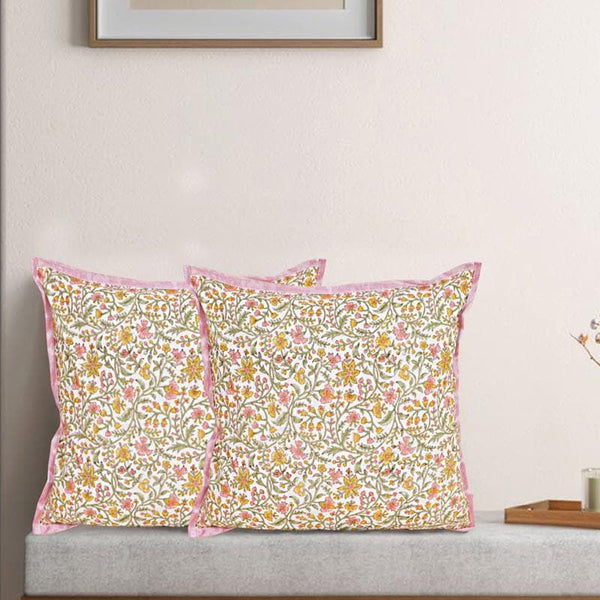 Cushion Cover Sets - Hinata Floral Cushion Cover - Set Of Two