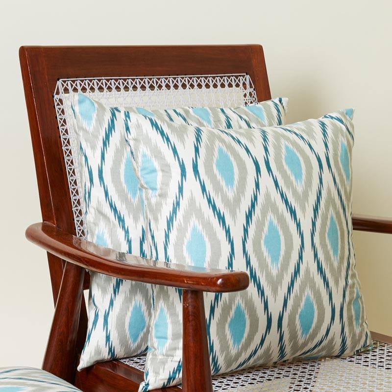 Buy Ikat Rhombi Cushion Cover - Set Of Two Cushion Cover Sets from Vaaree