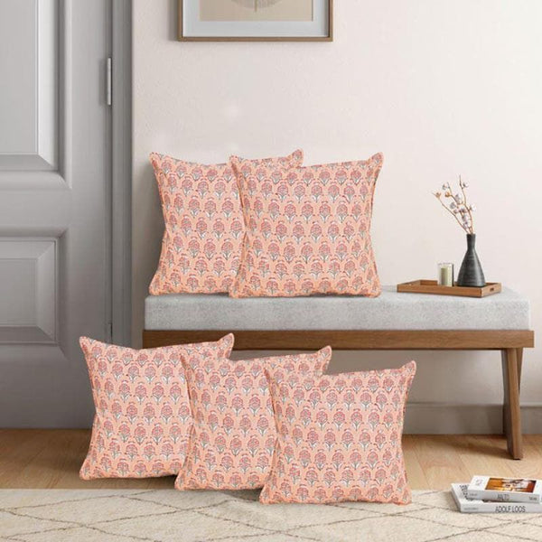 Buy Lavelle Floral Cushion Cover - Set Of Five Cushion Cover Sets from Vaaree