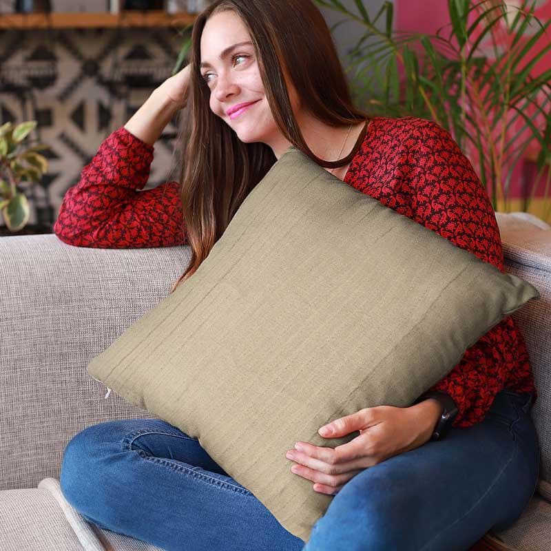 Buy Lissom Cushion Cover (Brown) - Set Of Five Cushion Cover Sets from Vaaree