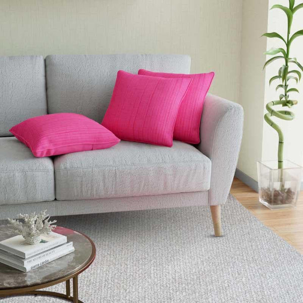 Buy Cushion Cover Sets - Lissom Cushion Cover (Pink) - Set Of Five at Vaaree online