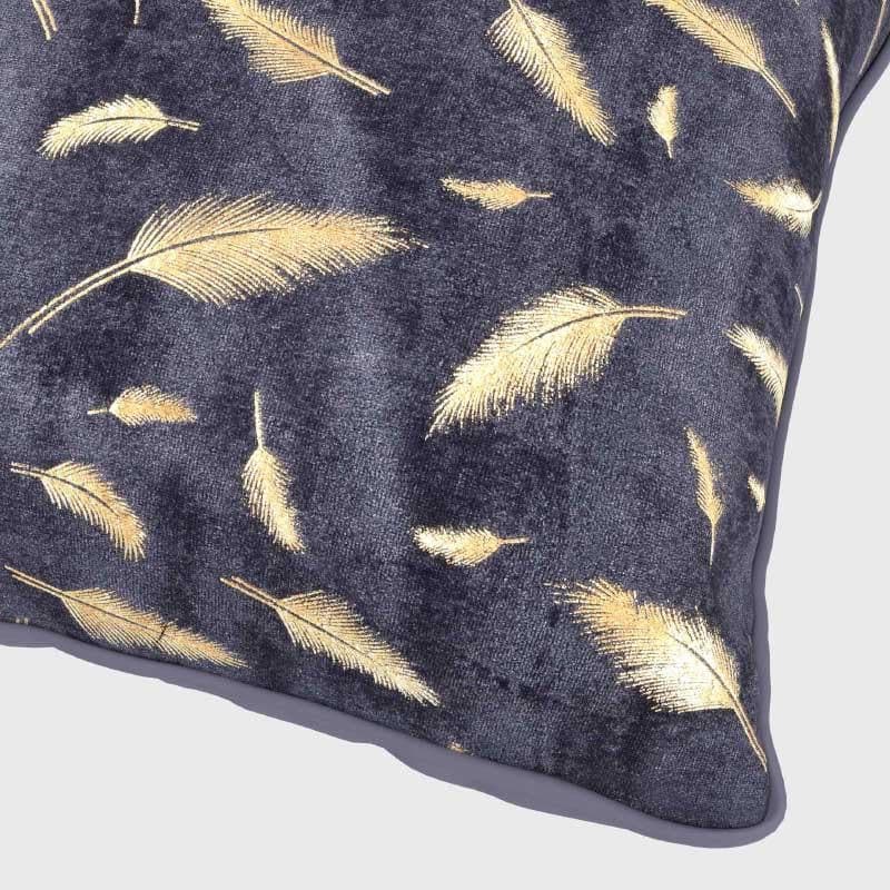 Buy Listopad Glam Cushion Cover (Grey) - Set Of Five Cushion Cover Sets from Vaaree