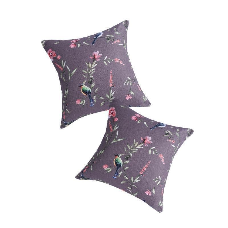 Buy Little Chirpie Cushion Cover (Brown) - Set Of Two Cushion Cover Sets from Vaaree