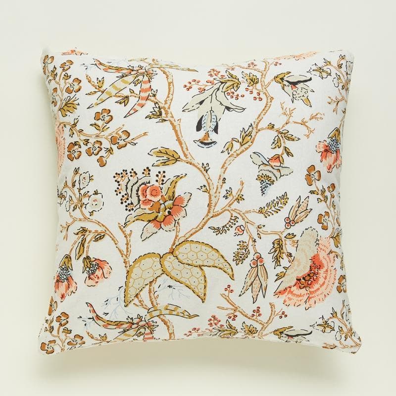Cushion Cover Sets - Lushlie Blooms Cushion Cover (Yellow) - Set Of Two