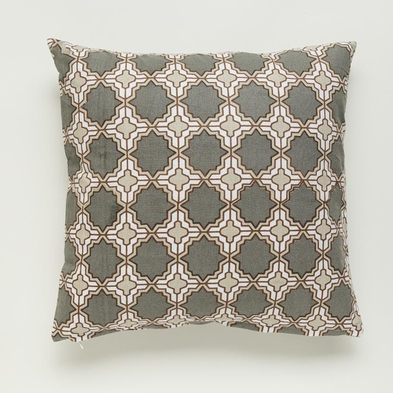 Buy Marrakesh Tile Cushion Cover (Brown) - Set Of Five Cushion Cover Sets from Vaaree