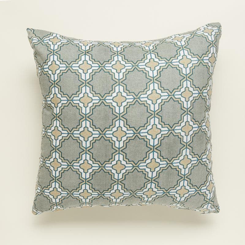 Cushion Cover Sets - Marrakesh Tile Cushion Cover (Grey) - Set Of Five