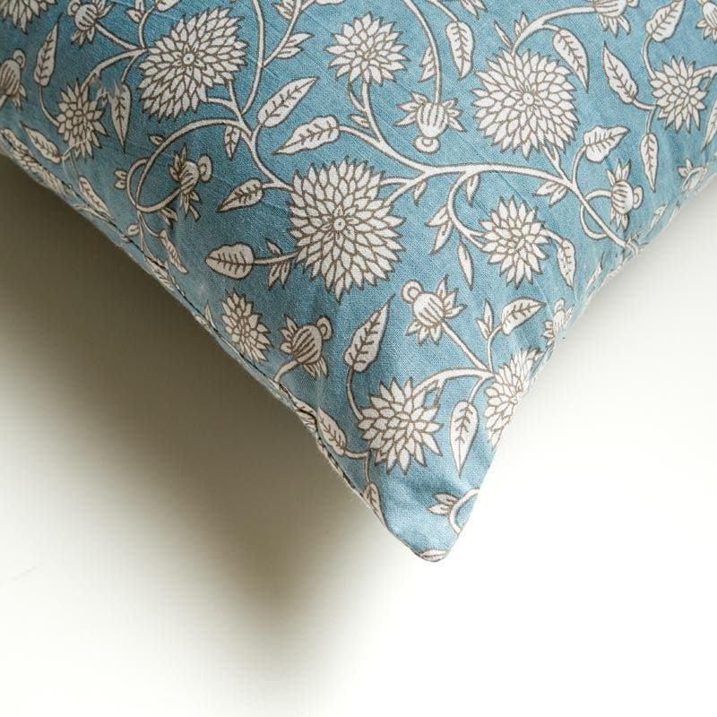 Buy Merriana Cushion Cover (Blue) - Set Of Two Cushion Cover Sets from Vaaree