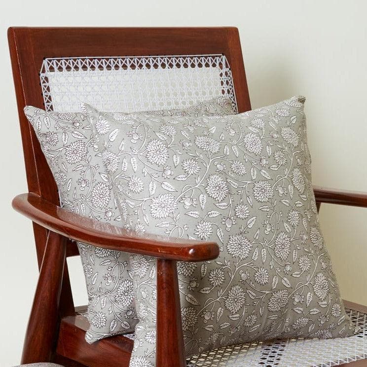 Buy Merriana Cushion Cover (Grey) - Set Of Two Cushion Cover Sets from Vaaree