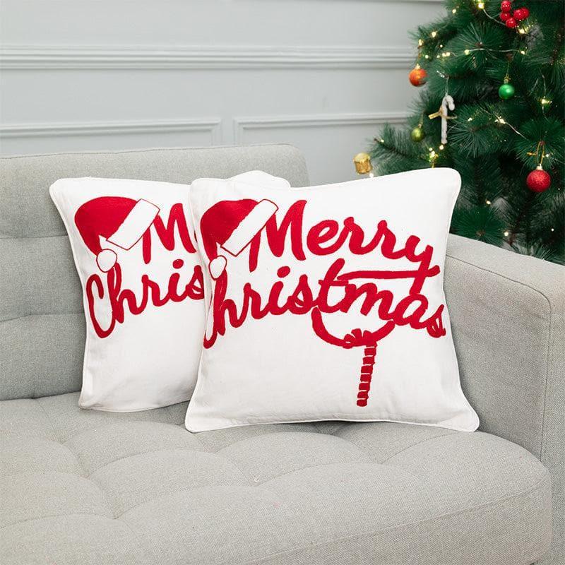 Cushion Cover Sets - Merry Christmas Cushion Cover - Set Of Two