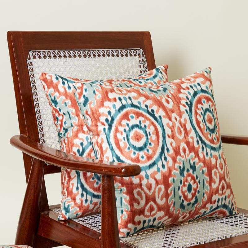 Buy Mriksha Cushion Cover (Peach) - Set Of Two Cushion Cover Sets from Vaaree