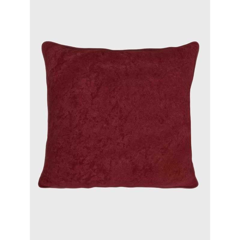 Buy Nestle Furry Cushion Cover (Maroon) - Set Of Five Cushion Cover Sets from Vaaree