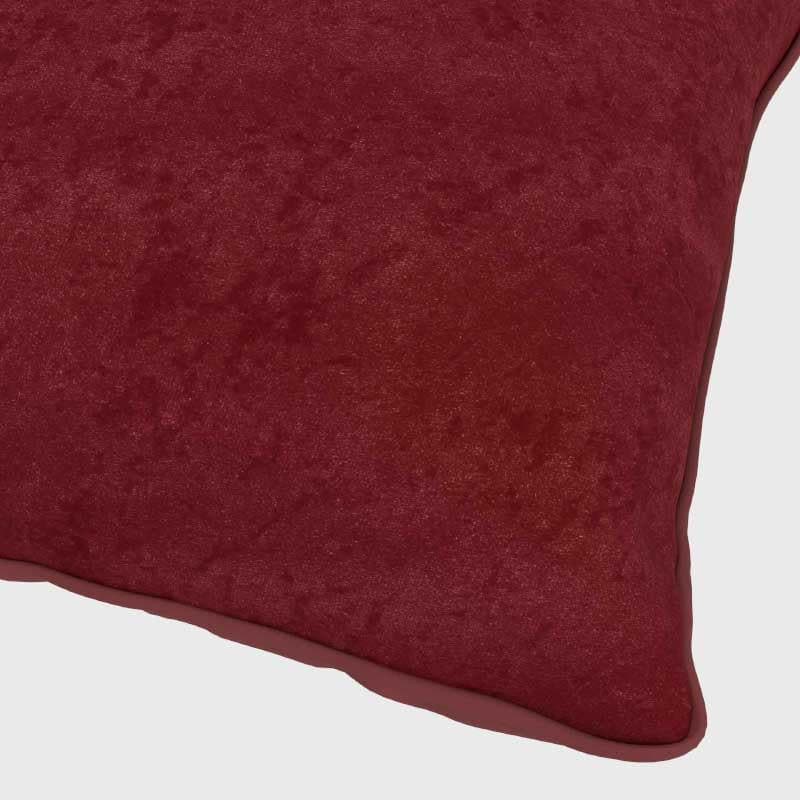 Buy Nestle Furry Cushion Cover (Maroon) - Set Of Five Cushion Cover Sets from Vaaree