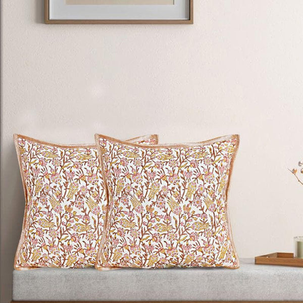 Cushion Cover Sets - Nihita Floral Cushion Cover - Set Of Two