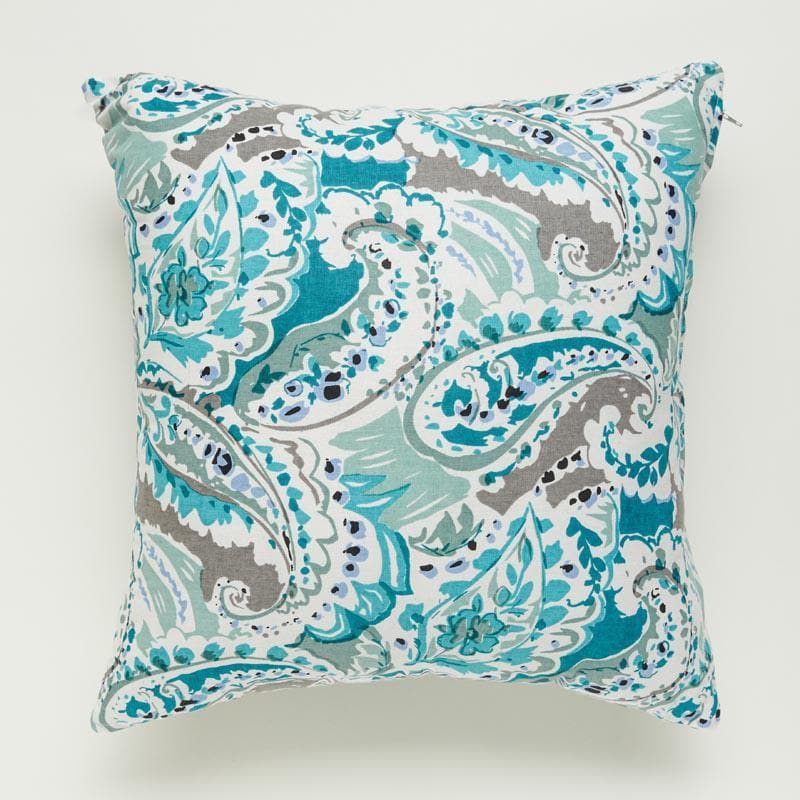 Buy Paisley Rush Cushion Cover (Blue) - Set Of Five Cushion Cover Sets from Vaaree