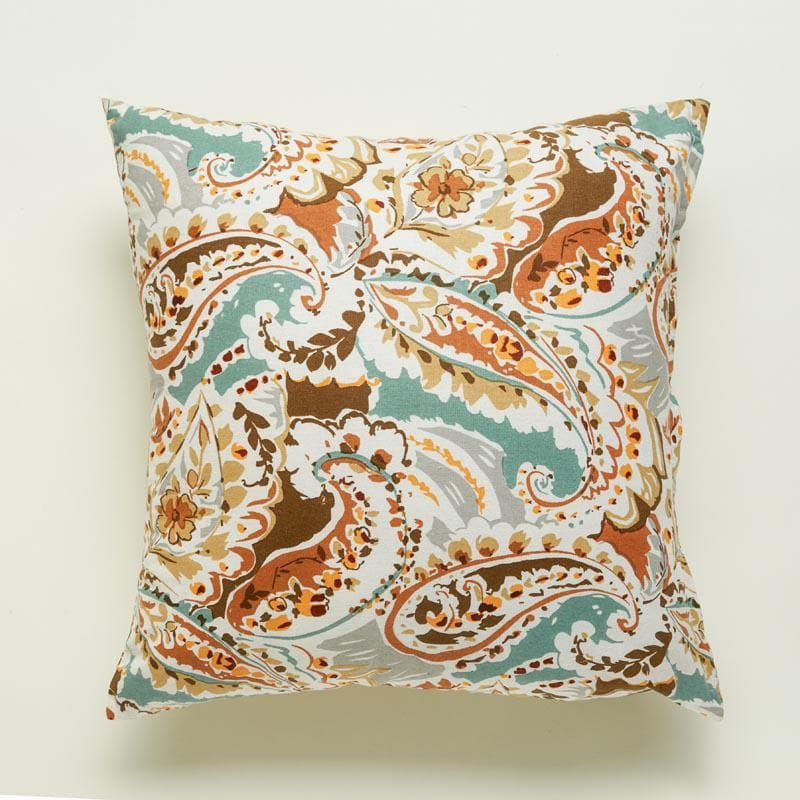 Cushion Cover Sets - Paisley Rush Cushion Cover (Brown) - Set Of Five